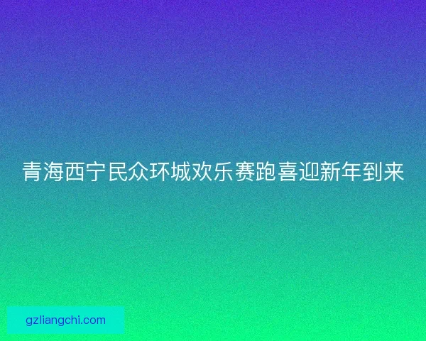 青海西宁民众环城欢乐赛跑喜迎新年到来
